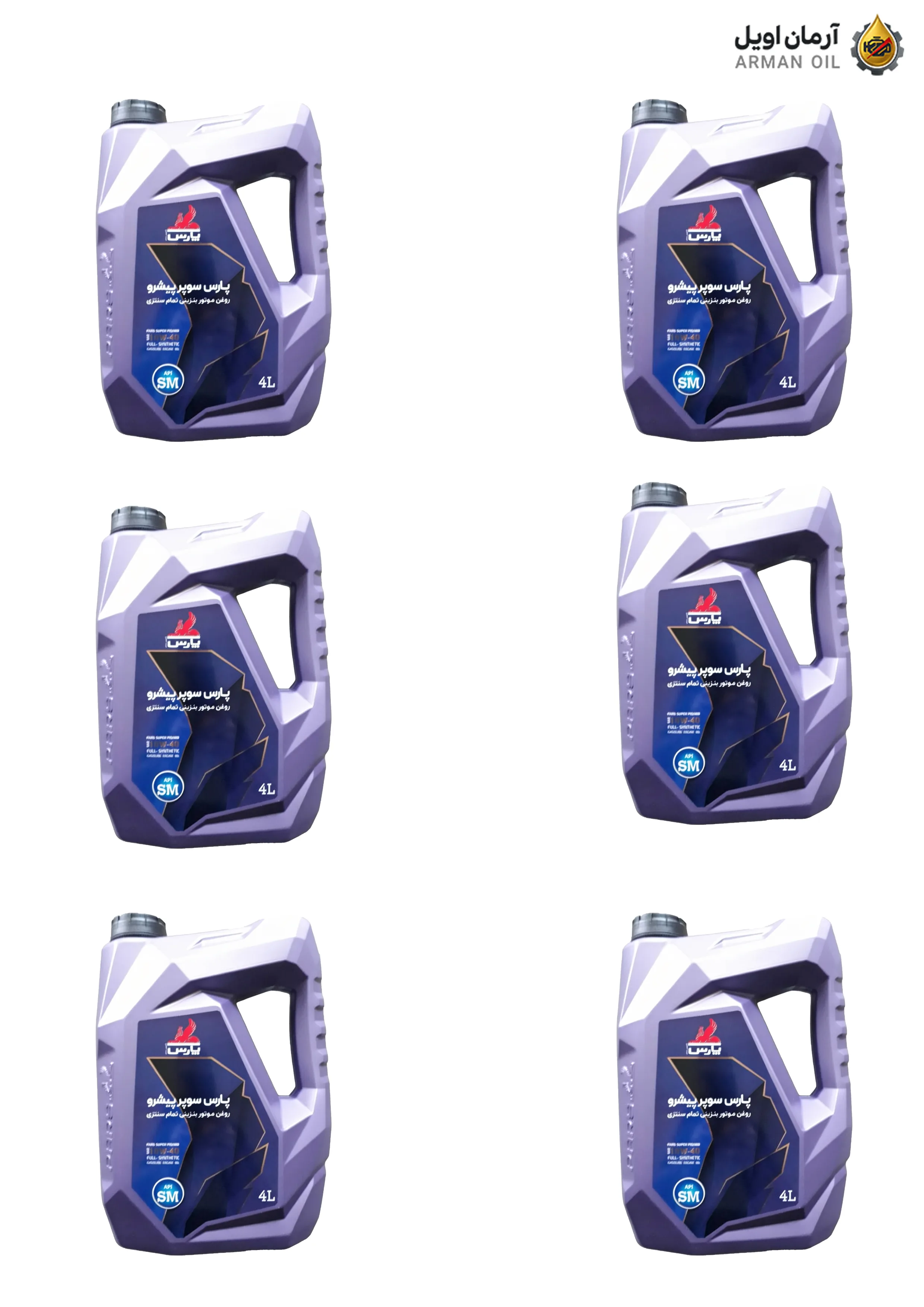 روغن موتور پارس سوپر پیشرو SM 10W40 Renew چهار لیتری (کارتن 6 عددی)