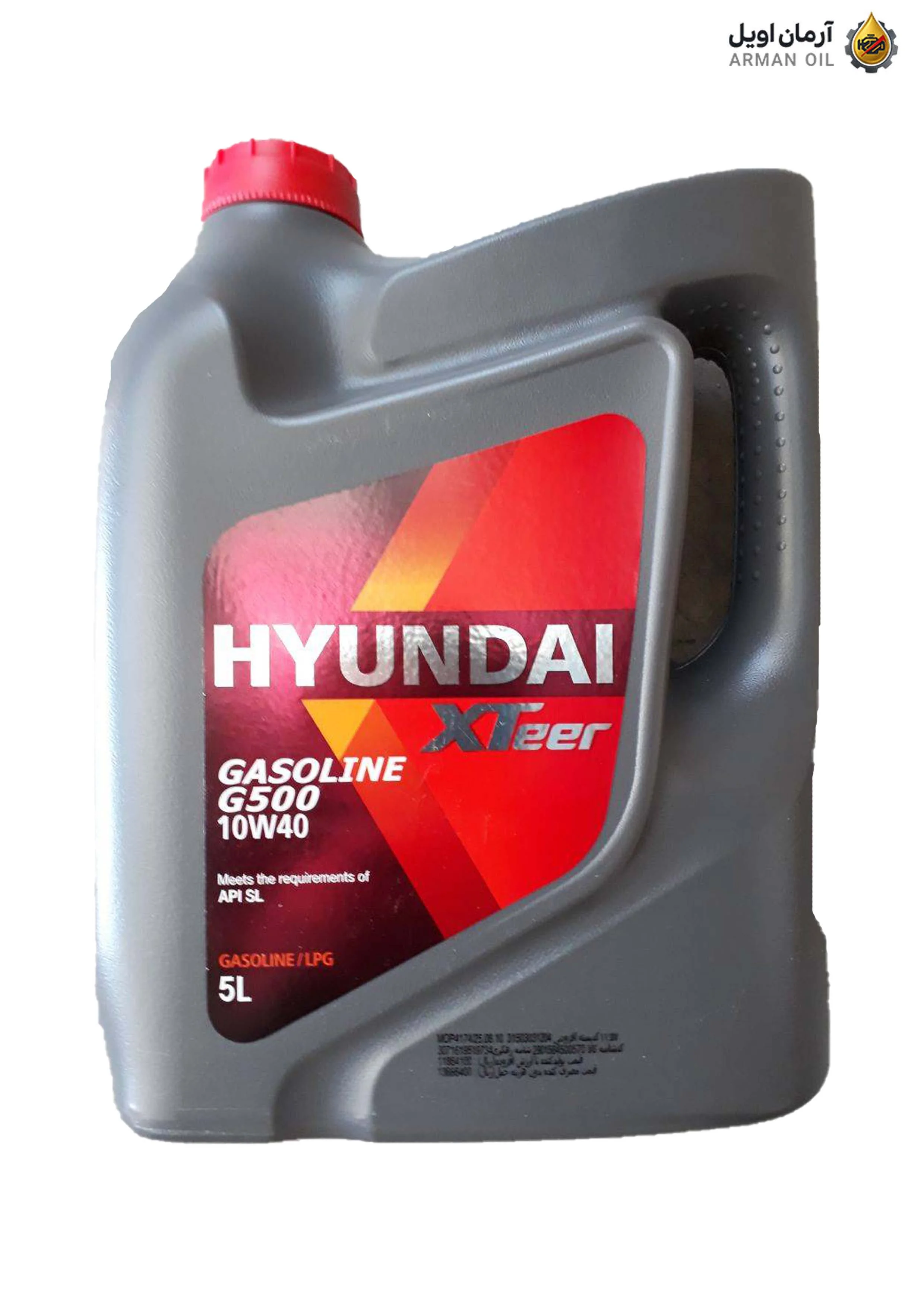 روغن موتور هیوندای اکستیر G500 SL 10W-40 حجم ۵ لیتری