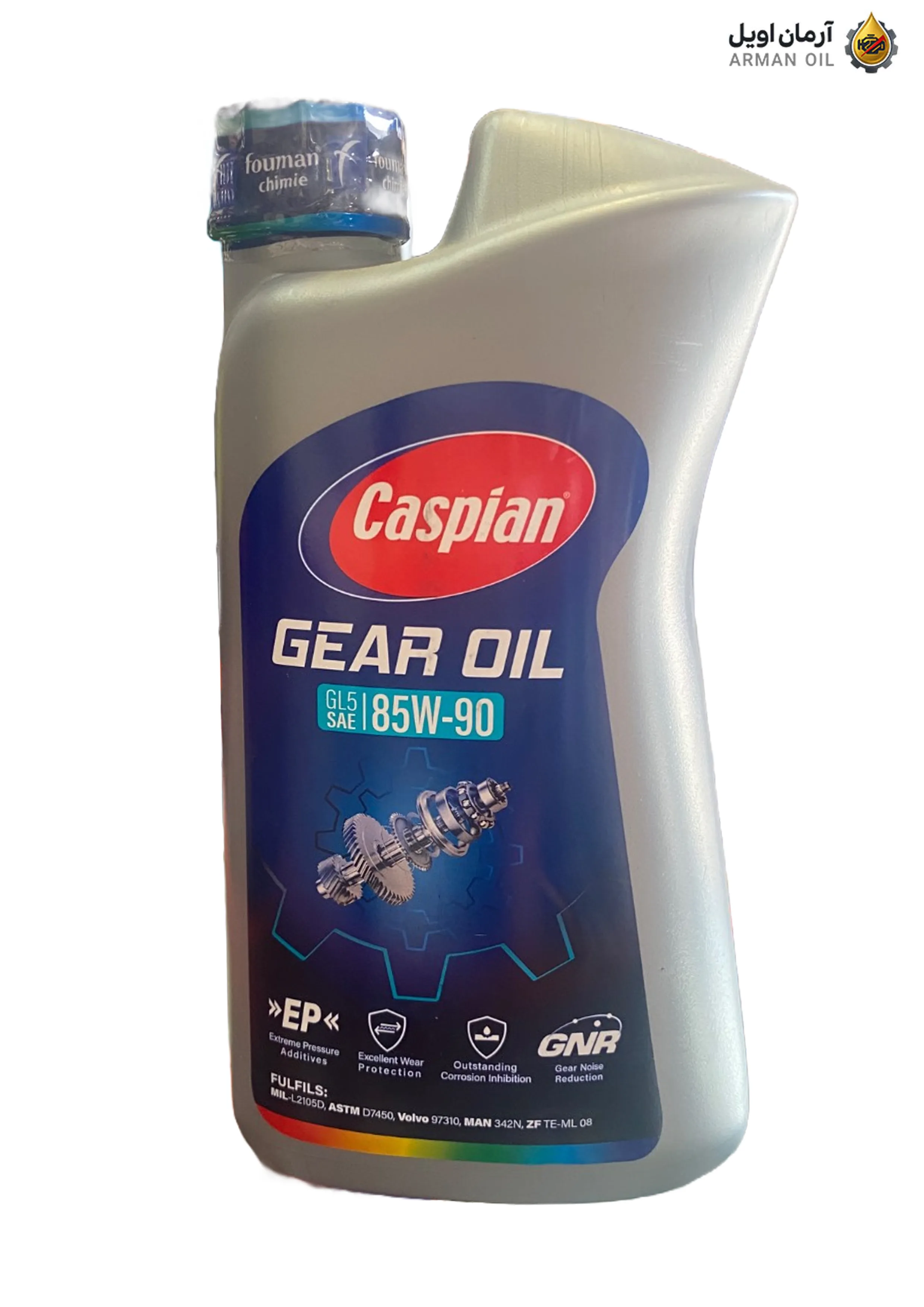 روغن دنده GL5 85W90 کاسپین - 950 میلی لیتر - 16 عددی
